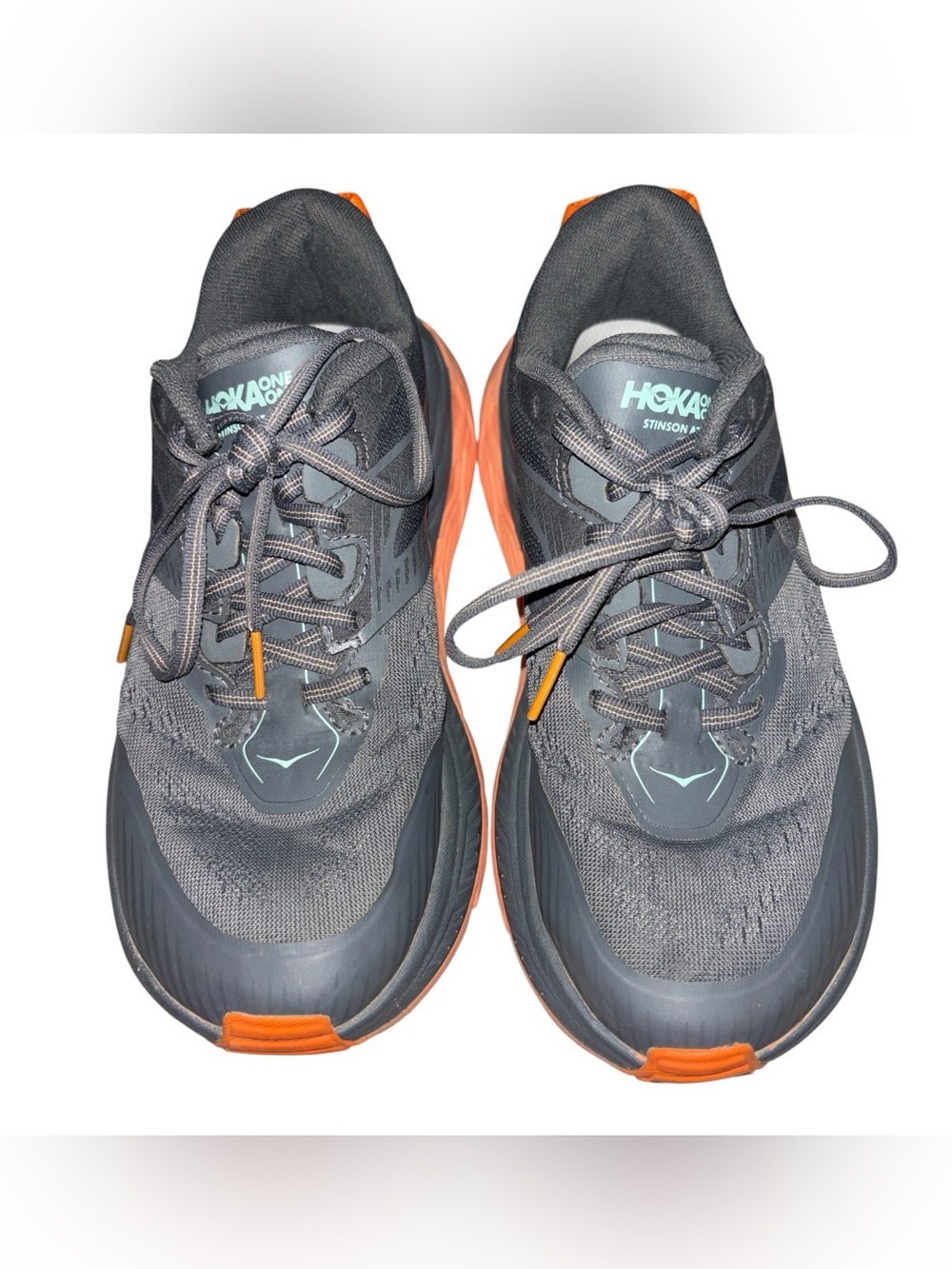Hoka One One Men's Running Shoes — Gray with Orange